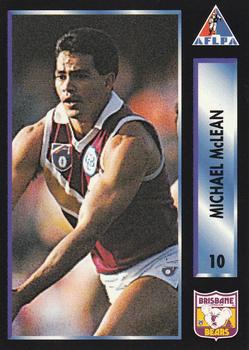 1994 Dynamic AFLPA #10 Michael McLean Front
